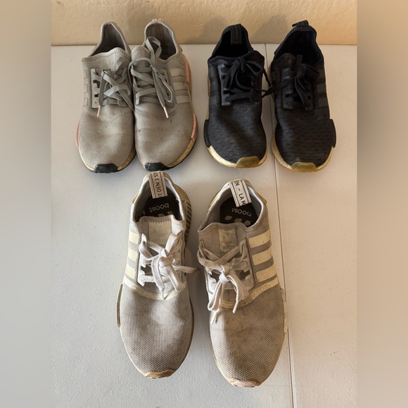 3 Pairs of Adidas NMD Shoes - All Women’s size 9.5 - Picture 1 of 4
